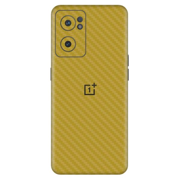 OnePlus Nord CE 2 Skins & Wrap - Yellow Carbon Fiber