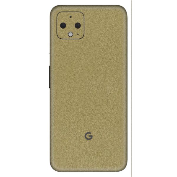 Pixel 4 Skins & Wrap - Yellow Green Leather