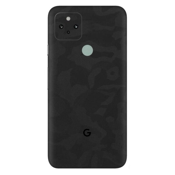Pixel 4A Skins & Wrap - Black Camo