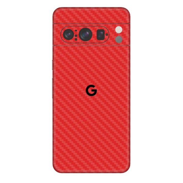 Pixel 8 Pro Skins & Wrap - Red Carbon Fiber