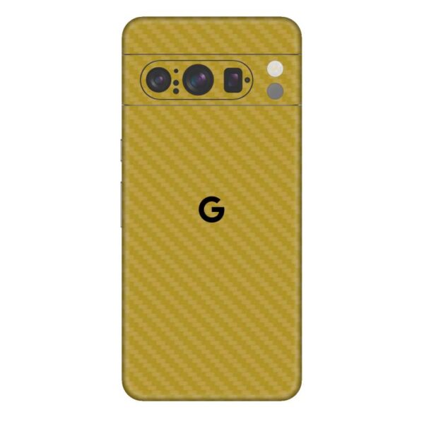 Pixel 8 Pro Skins & Wrap - Yellow Carbon Fiber